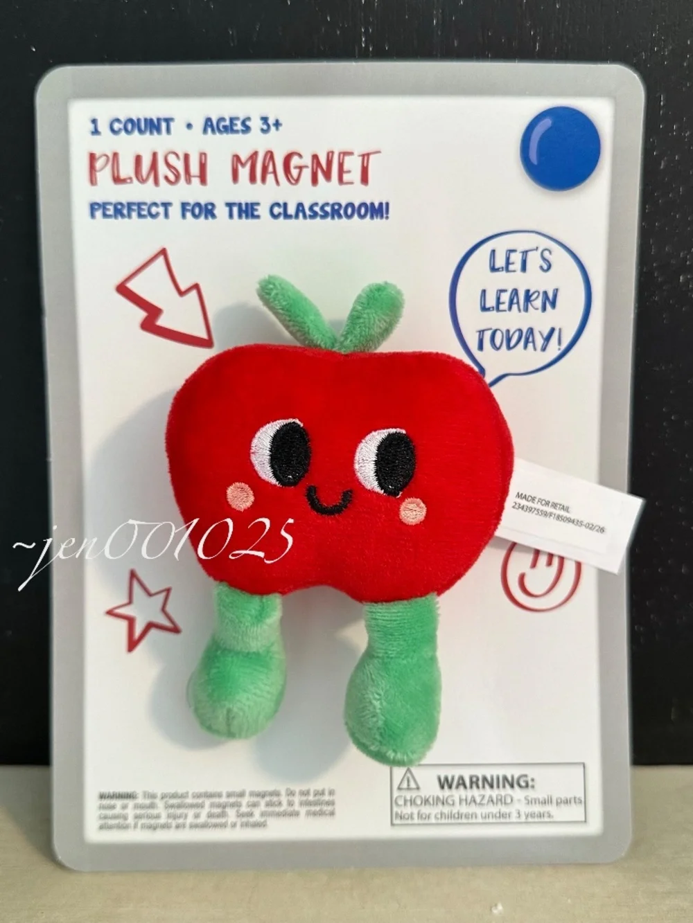 Target Bullseye Playground Plush Magnets Back to School Classroom Decor Set of 4